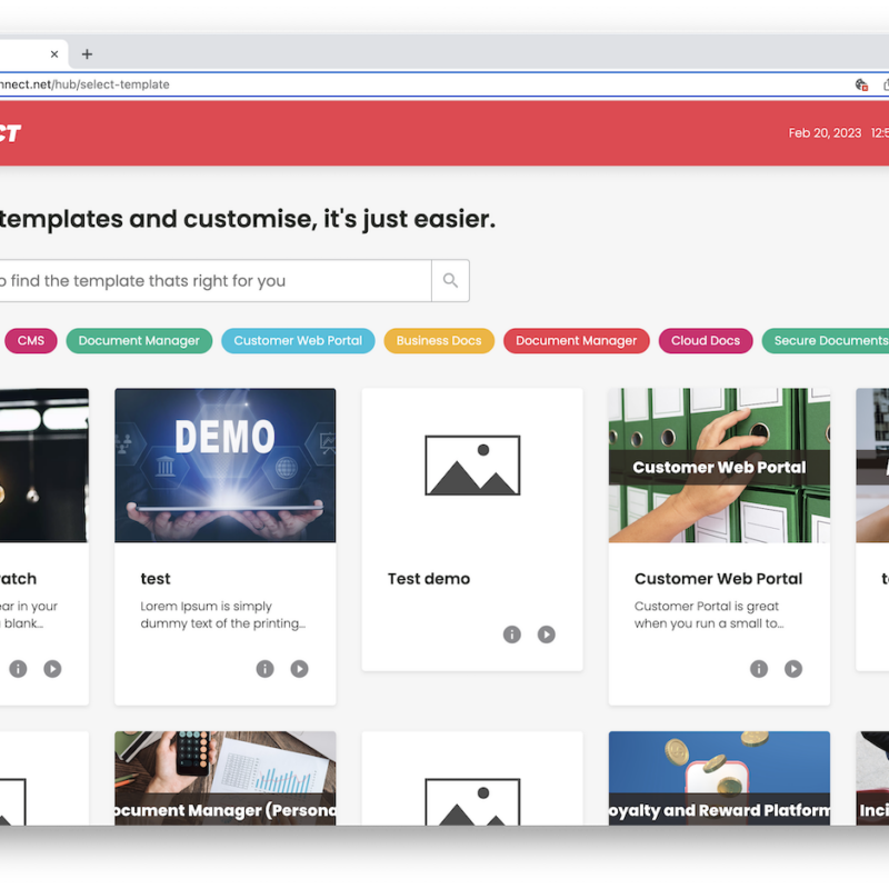 Start building web and mobile apps easily with mobiconnect templates