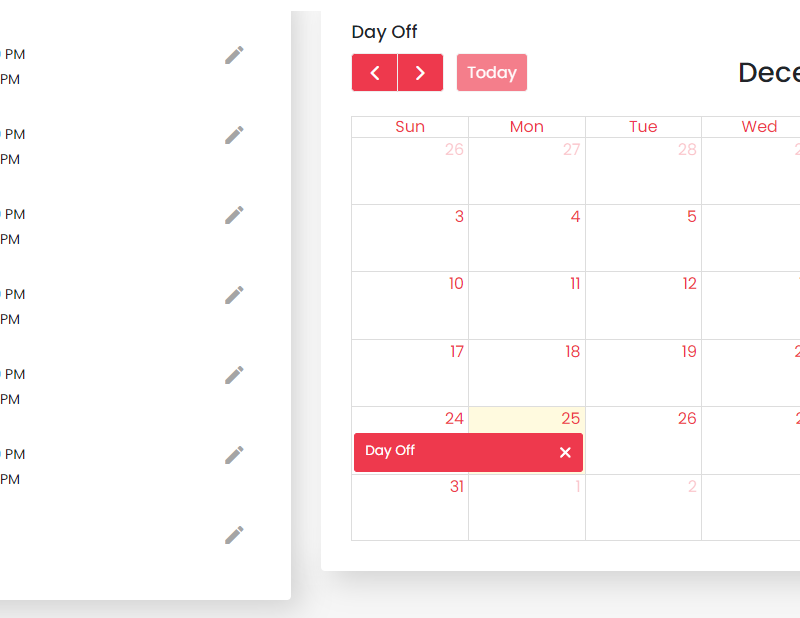 Bookings management software schedule